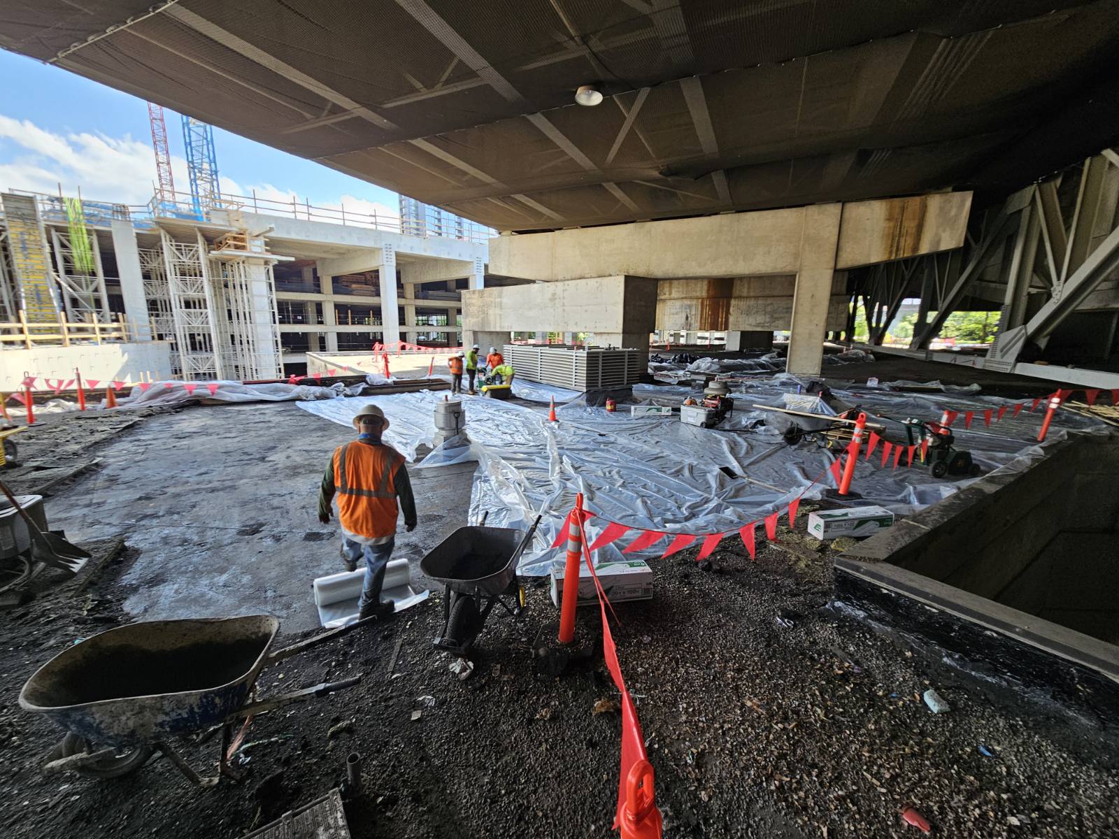 May 2025 Construction on GWCC/CNN Center Roof